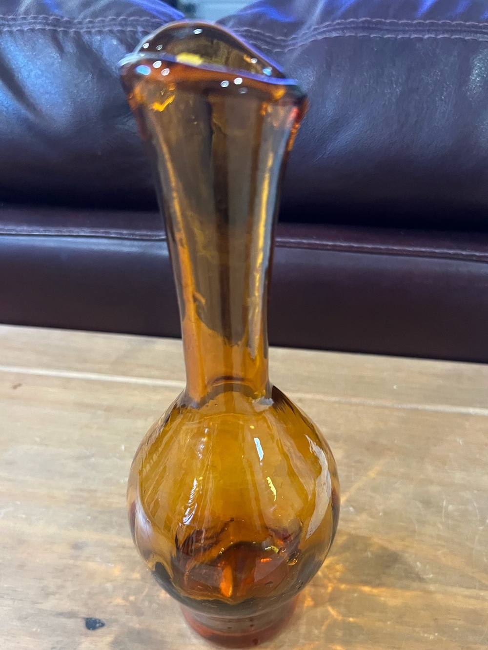 Vintage Blenko Glass case. Original sticker. 10.5” tall. Perfect condition.